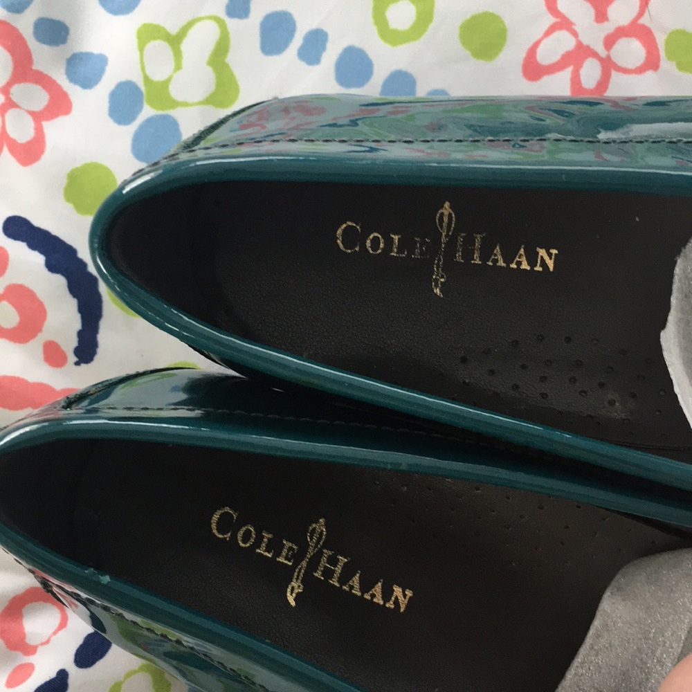 Cole Haan Green Penny Loafers Flats - Picture 2 of 3
